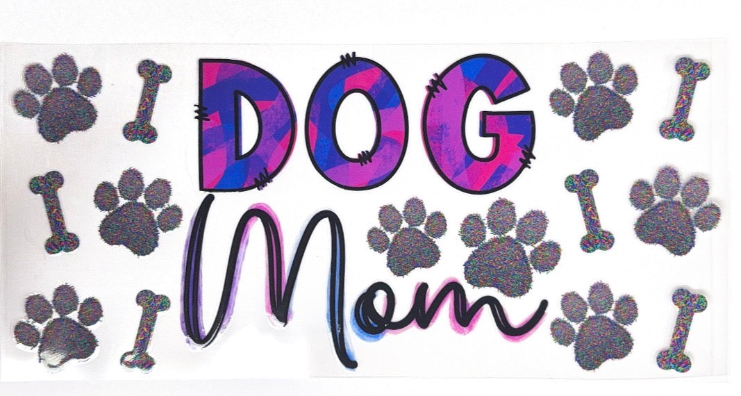 Dog Mom Glass Can 16oz