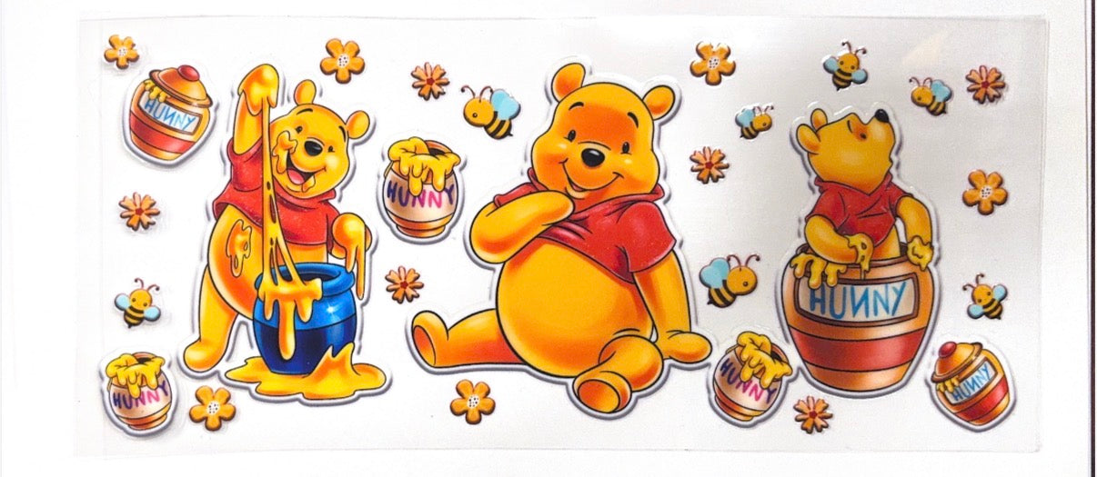 Yellow Bear Glass Can 16oz