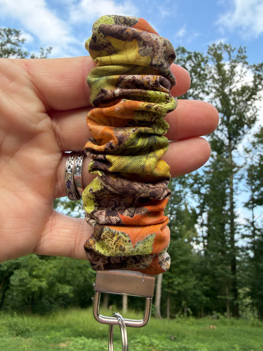 Autumn Woodland Scrunchie Wristlet