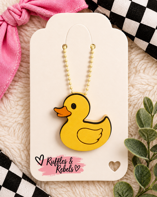Rubber Duck Tab Opener Keychain